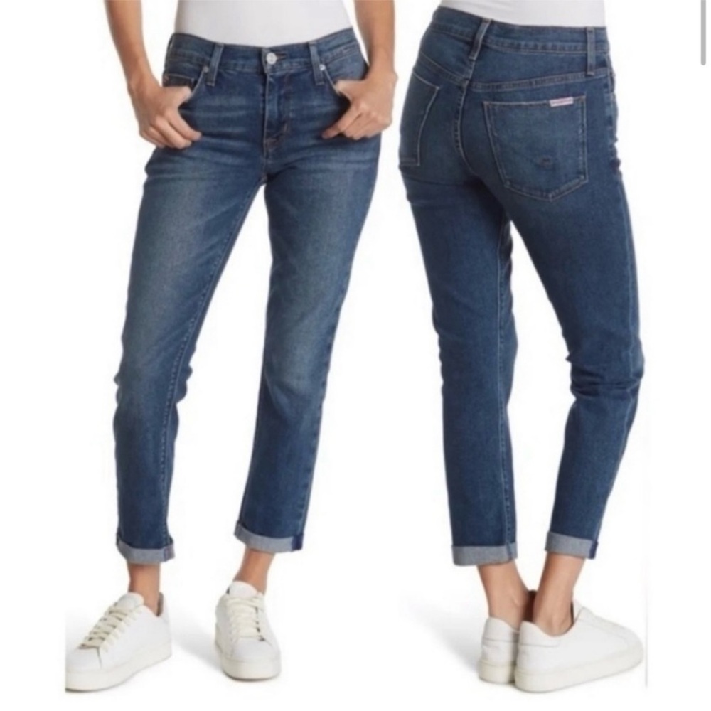 HUDSON Natalie Midrise Slim Boyfriend Crop Jeans Size 29